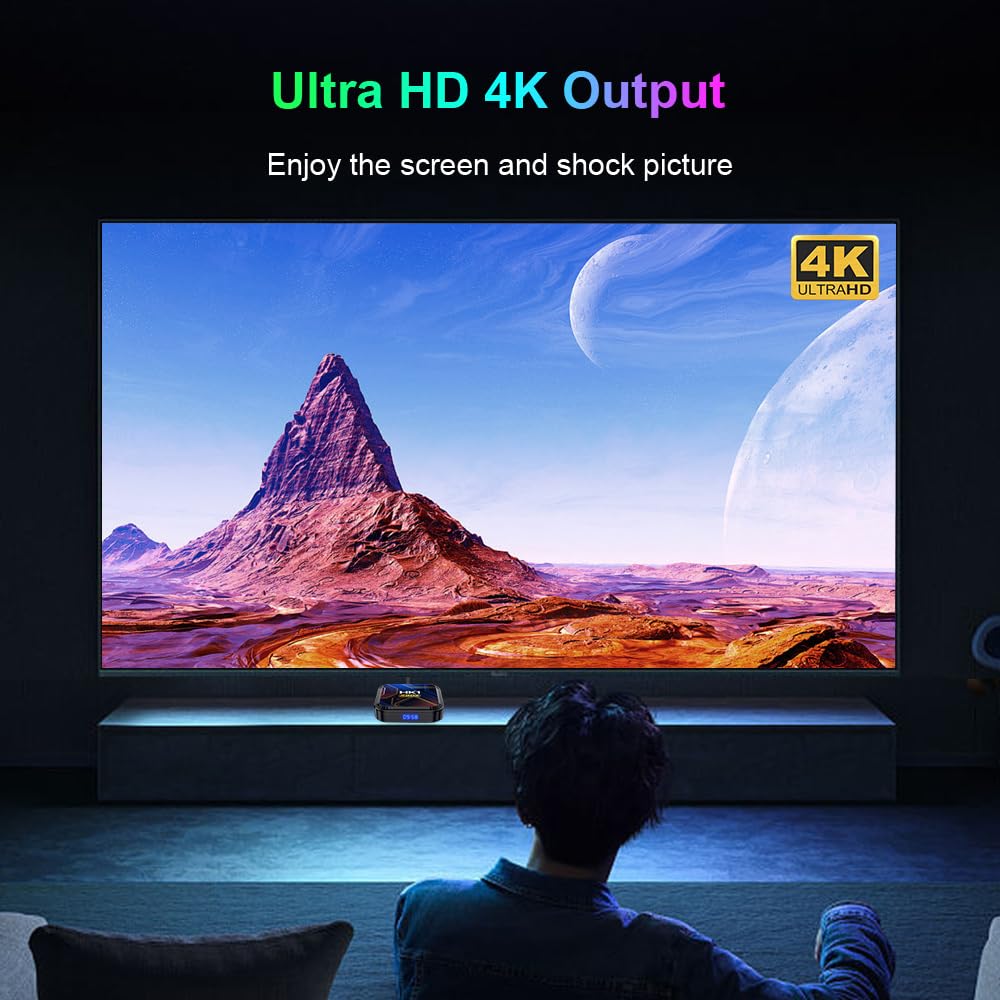 IDEALROYAL 8K video output demo on TV illustrating crisp picture benefit