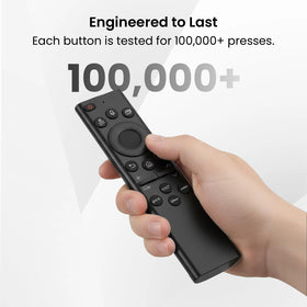 IDGPUW remote in a living room using voice control.
