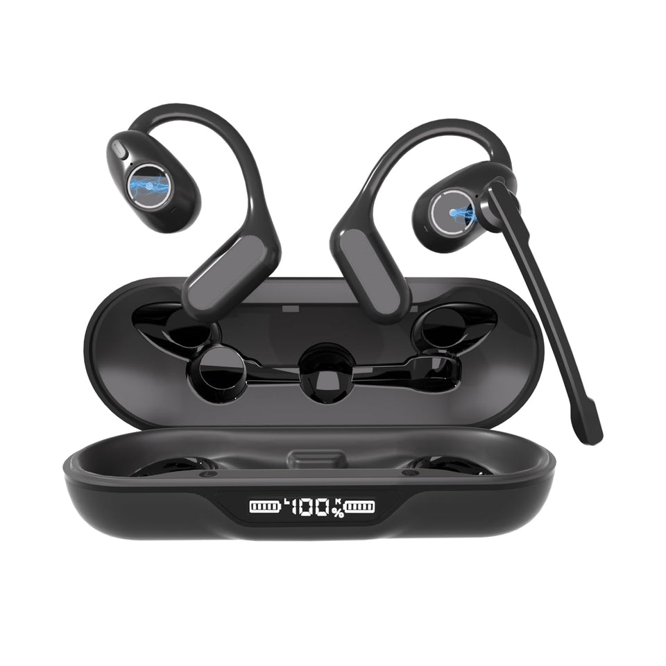 iDIGMALL front packaging showing headset and charging case, clear product overview