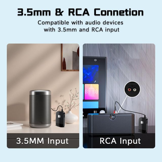 iDIGMALL J205 with 3.5mm RCA outputs enabling versatile home entertainment