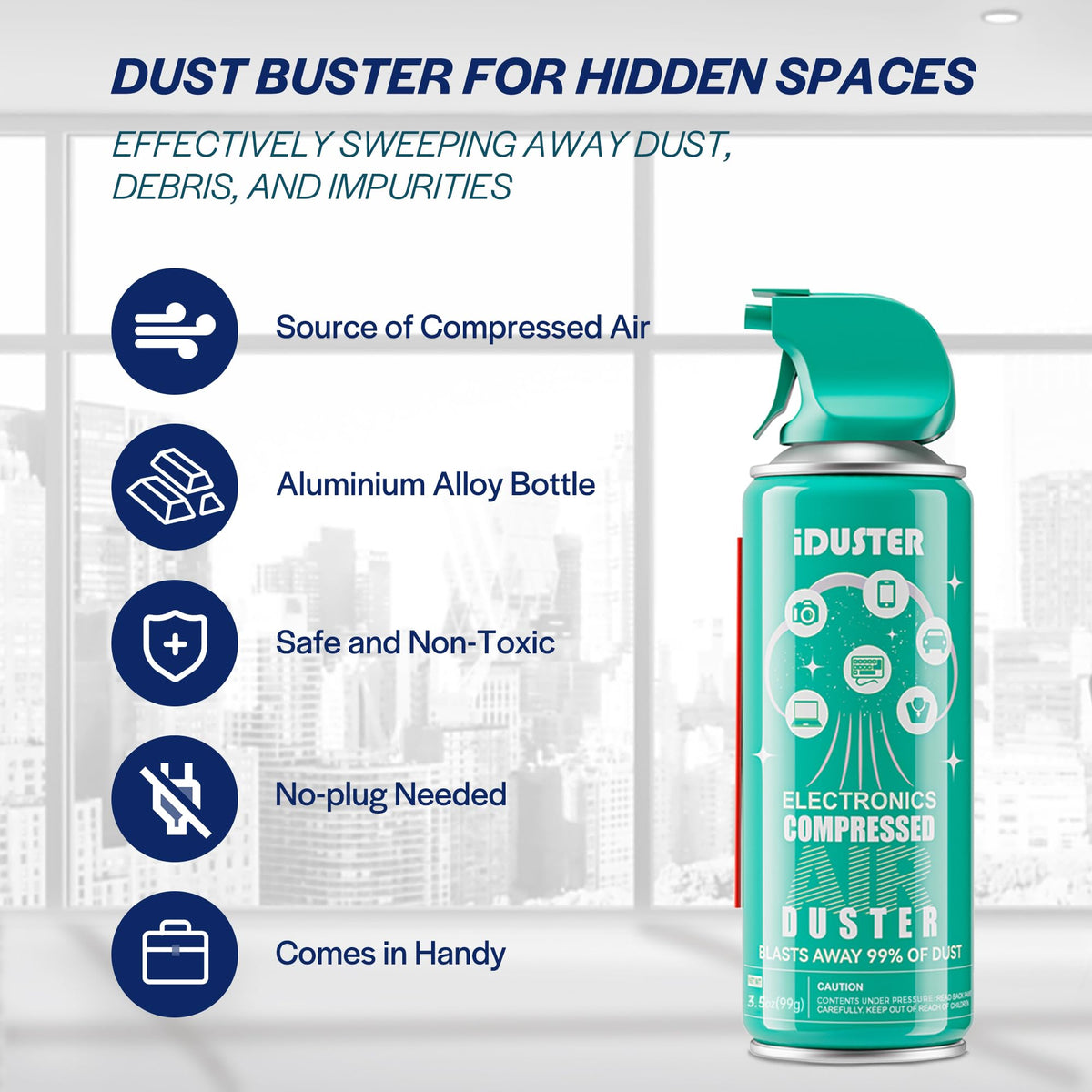 iDuster removing dust from camera gear to protect sensitive components