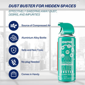 iDuster removing dust from camera gear to protect sensitive components