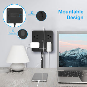 IECOPOWER lifestyle on a desk charging phone and laptop for organized workspace benefit