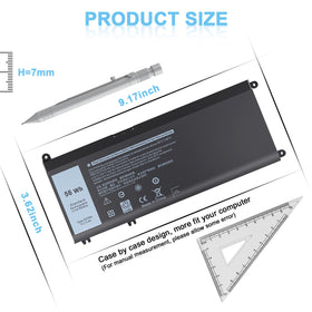 IEFUU 33YDH battery for Dell G3-15 3579, extended uptime option