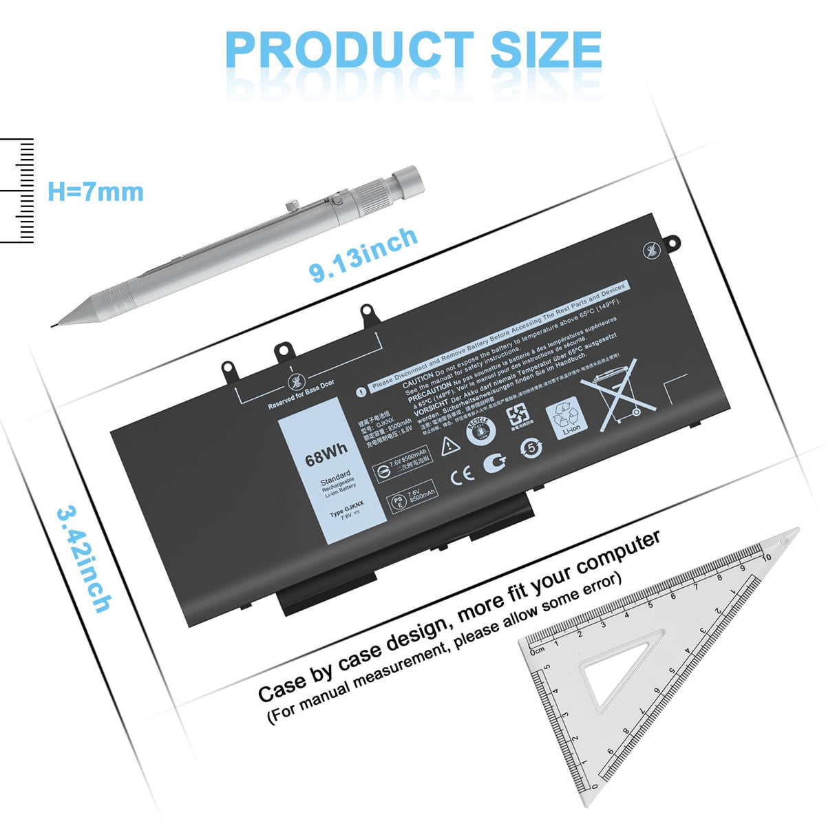 IEFUU battery label close-up showing model and capacity for quick verification benefit