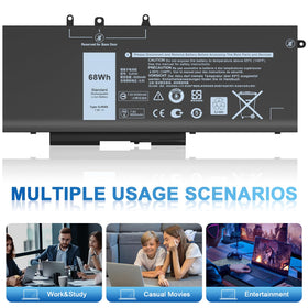 IEFUU battery on a workspace with laptop and notebook showing reliable mobile power benefit