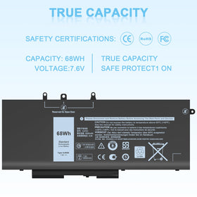 IEFUU battery shown next to a hand for scale to confirm correct laptop fit benefit