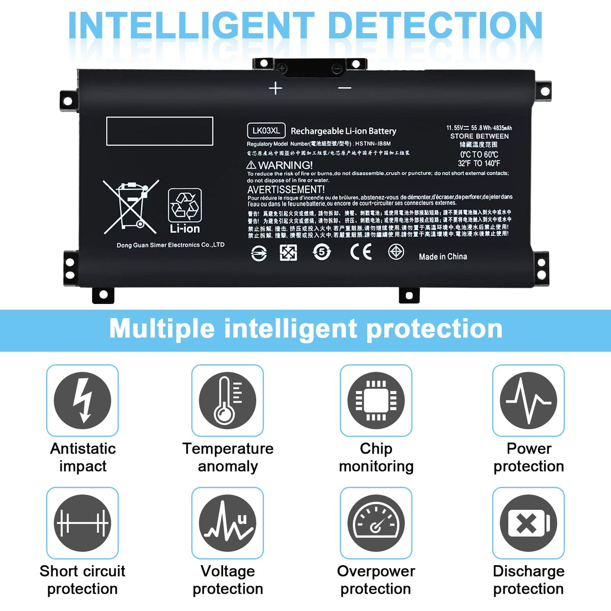 IEFUU LK03XL cell assembly texture highlighting robust build quality