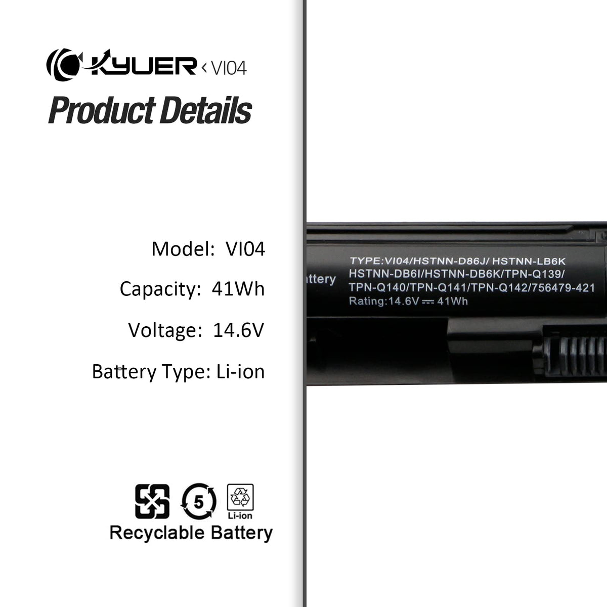IEFUU battery next to a pen showing compact size and portability benefits