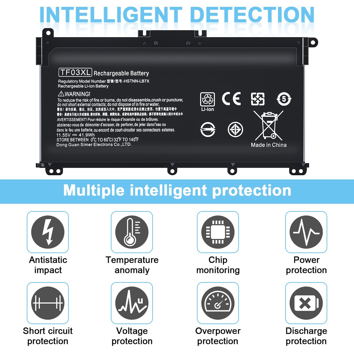 IEFUU TF03XL installed in HP Pavilion demonstrating restored portable use and secure placement