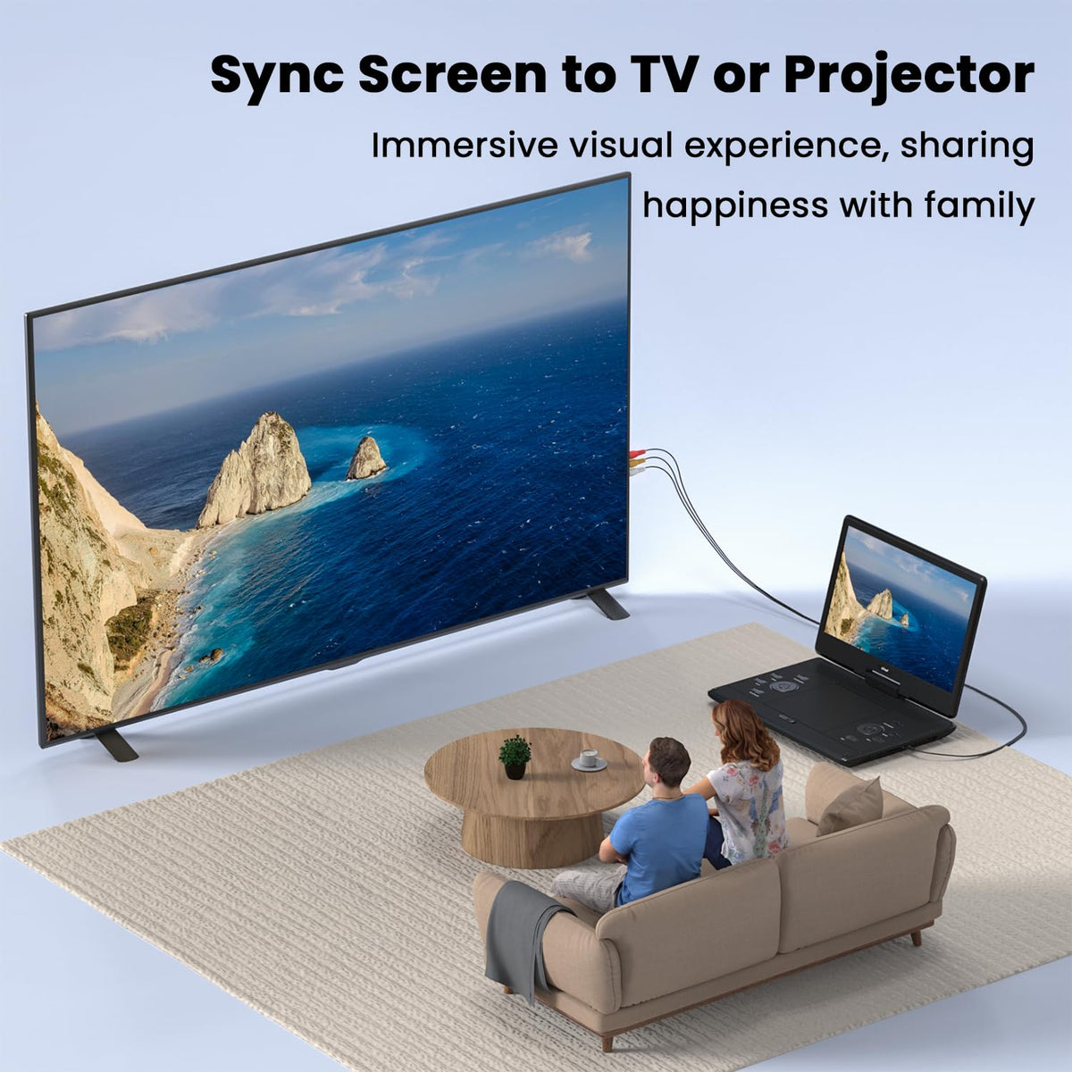 ieGeek 6 hour battery delivers hours of silent viewing on road trips