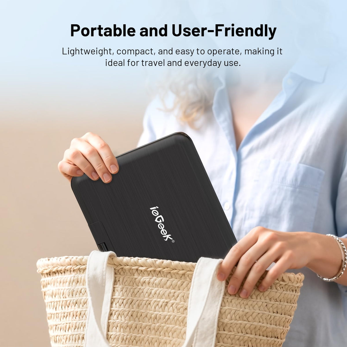 ieGeek 1024x600 HD screen delivers crisp images.
