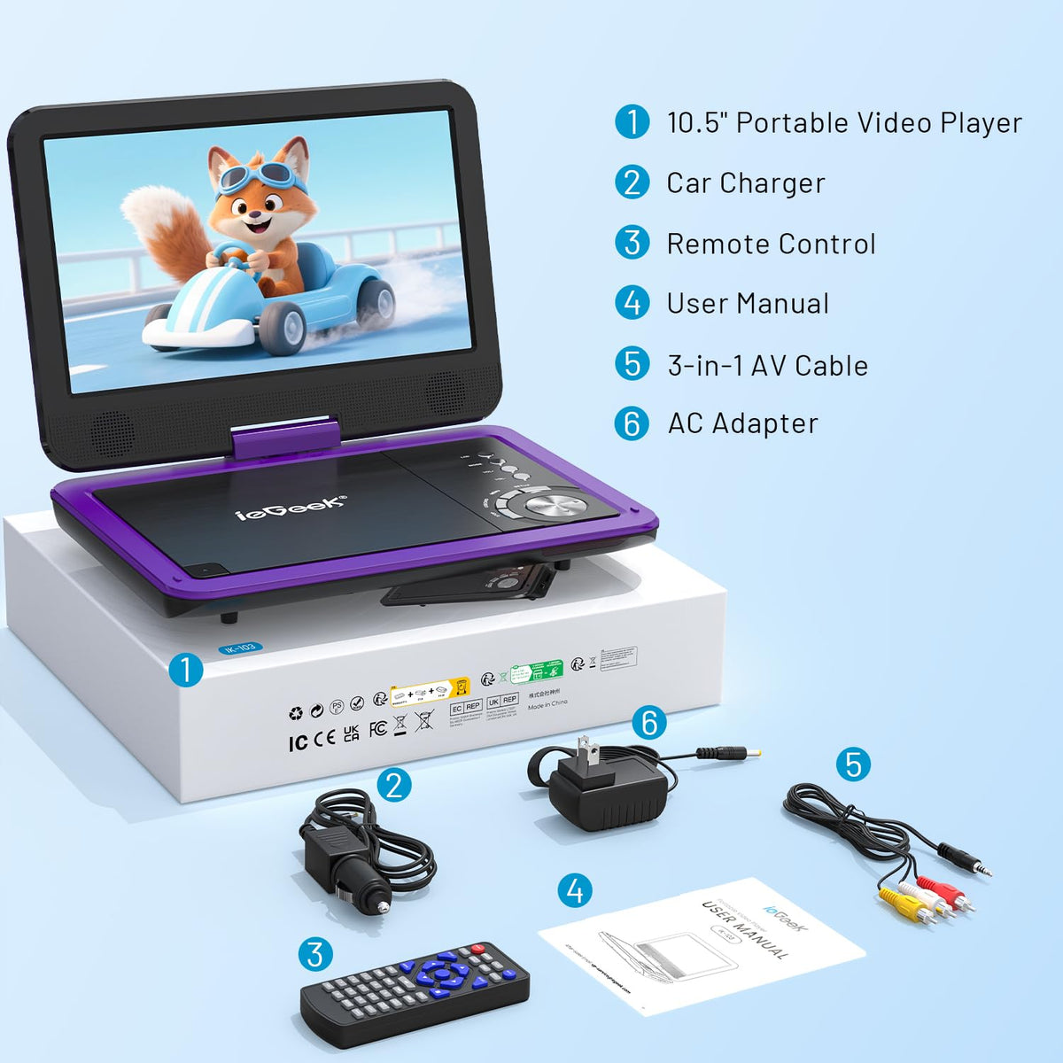 ieGeek loop playback and last memory ensure seamless watching.