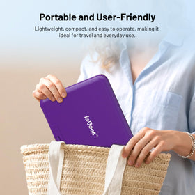 ieGeek purple design adds a stylish touch to travel gear.