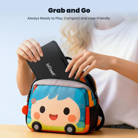 ieGeek held in hand to show size comparison and true portable dimensions