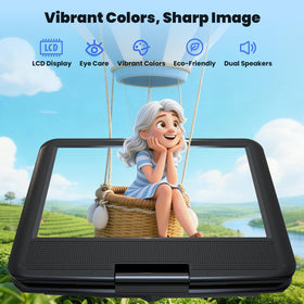 ieGeek closeup of 9.5-inch eye-protective screen reducing eye strain for long viewing