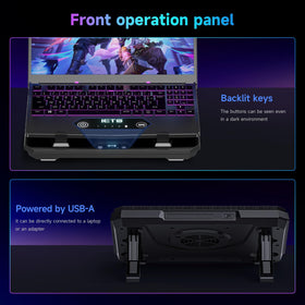 IETS GT300 beside a 15-inch laptop showing size and portability benefits
