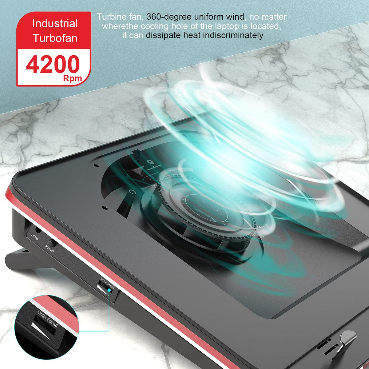 IETS GT500 infinitely-variable speed lets you tailor cooling precisely.