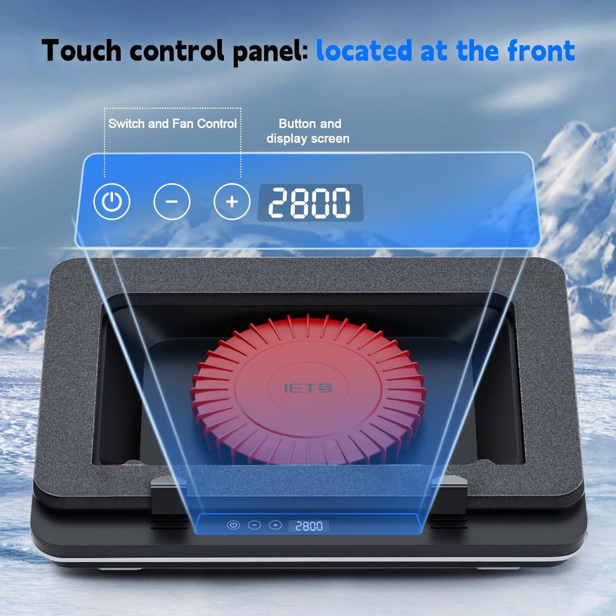 IETS GT600 front panel display simplifies control during sessions
