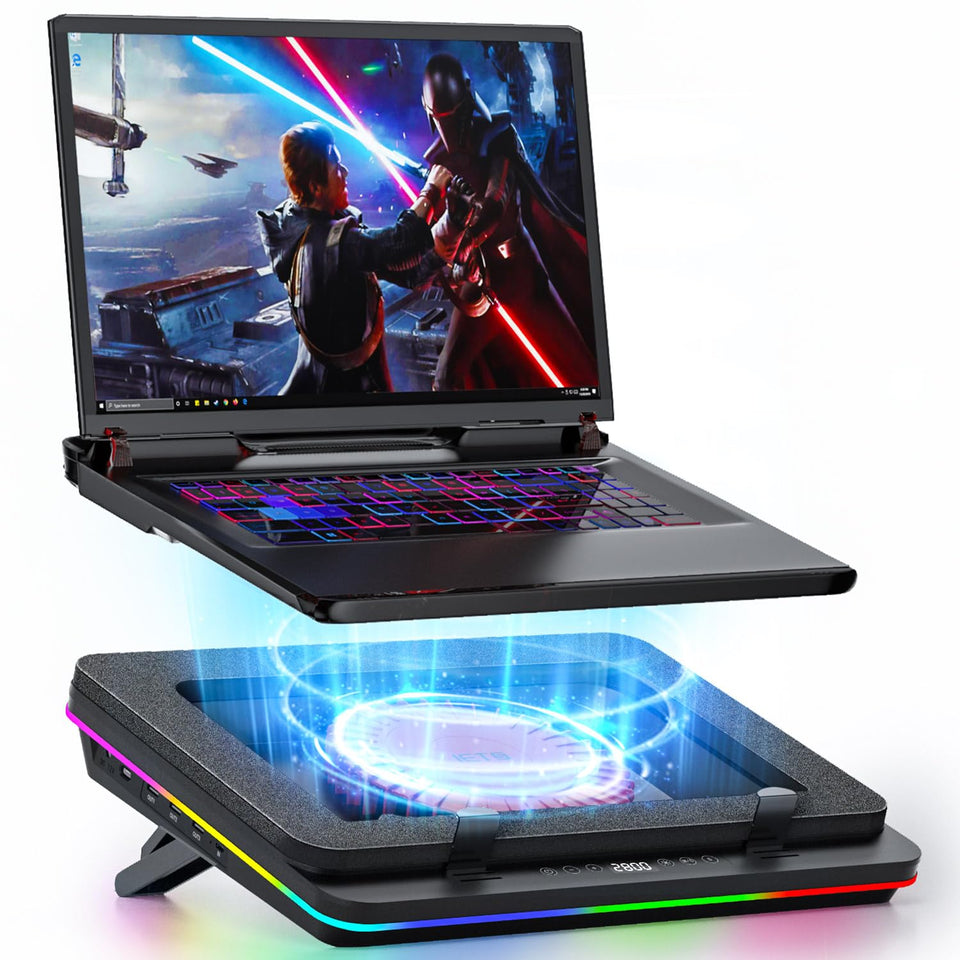 IETS GT600 gigantic turbo-fan cools gaming laptops efficiently
