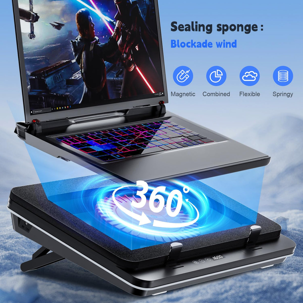 IETS GT600 rear-exhaust design helps reduce heat buildup on rear-exit laptops.