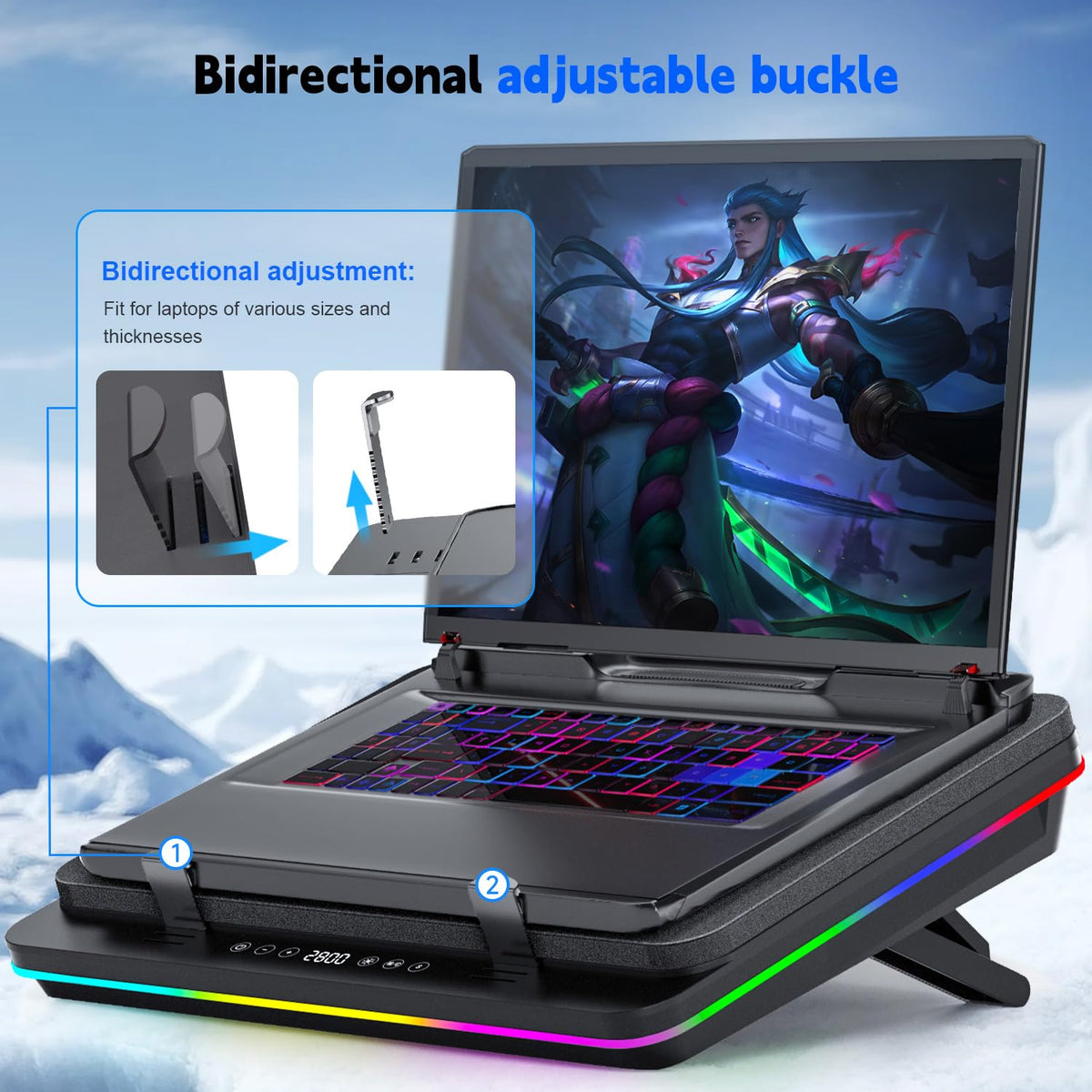 IETS GT600 RGB lighting adds immersive ambience during play