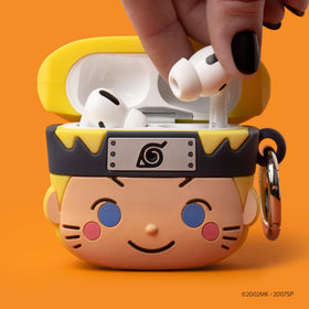 iFace Naruto Shippuden AirPods Pro case supports wireless charging for easy power.