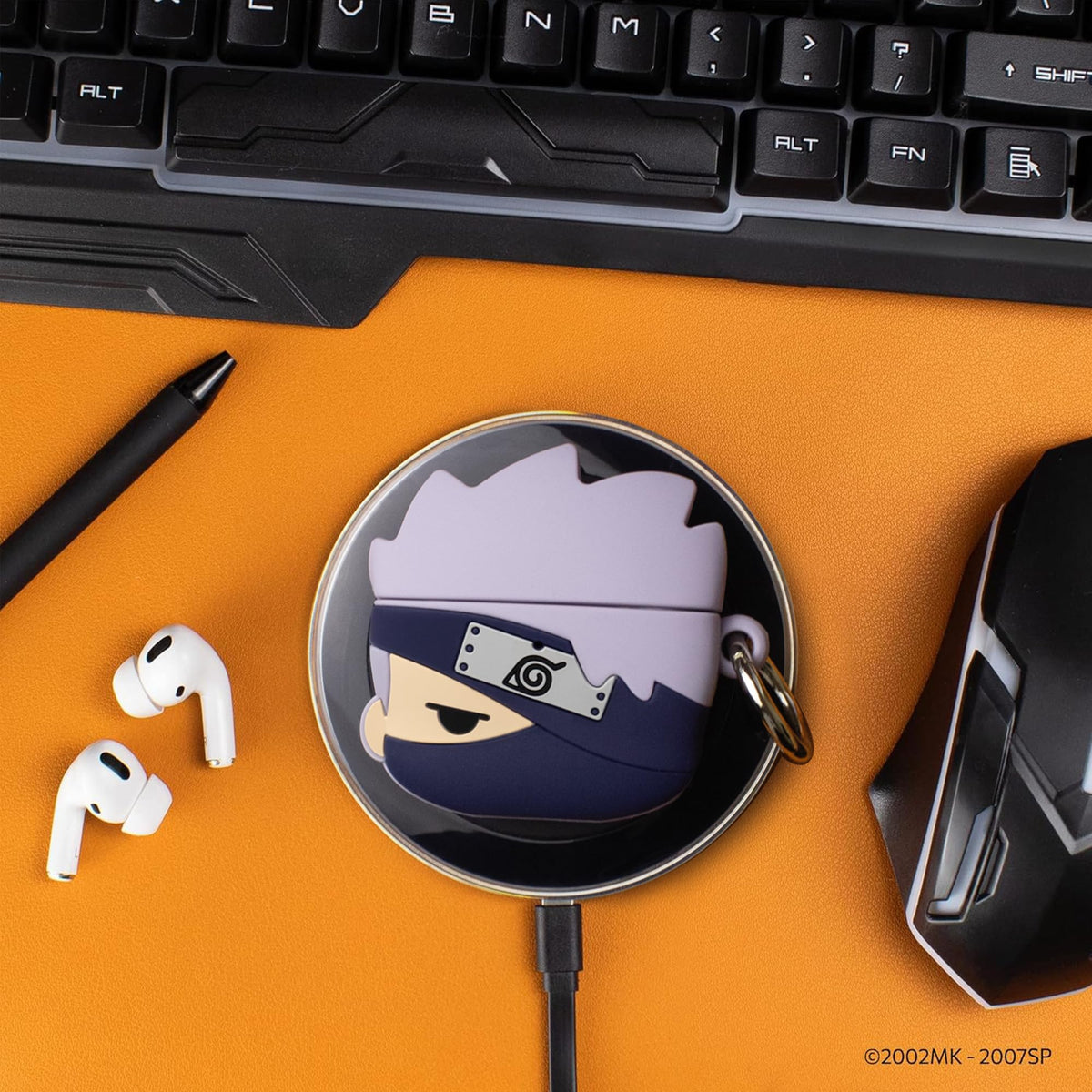 iFace Naruto Shippuden Kakashi case compatible with AirPods Pro 1 and 2.