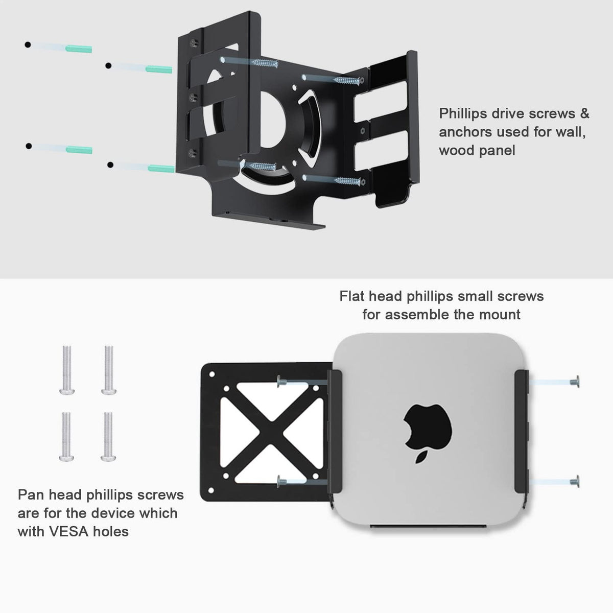 IFCASE easy-install with screws included for quick under-desk mounting