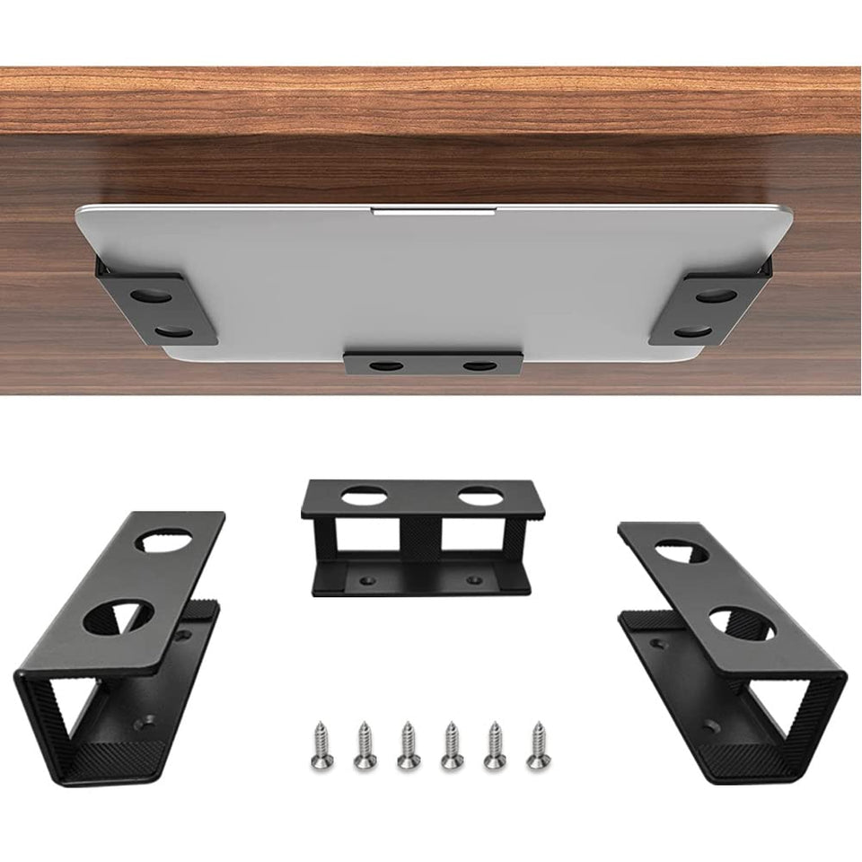 IFCASE under desk laptop mount front view shows space-saving design and protection