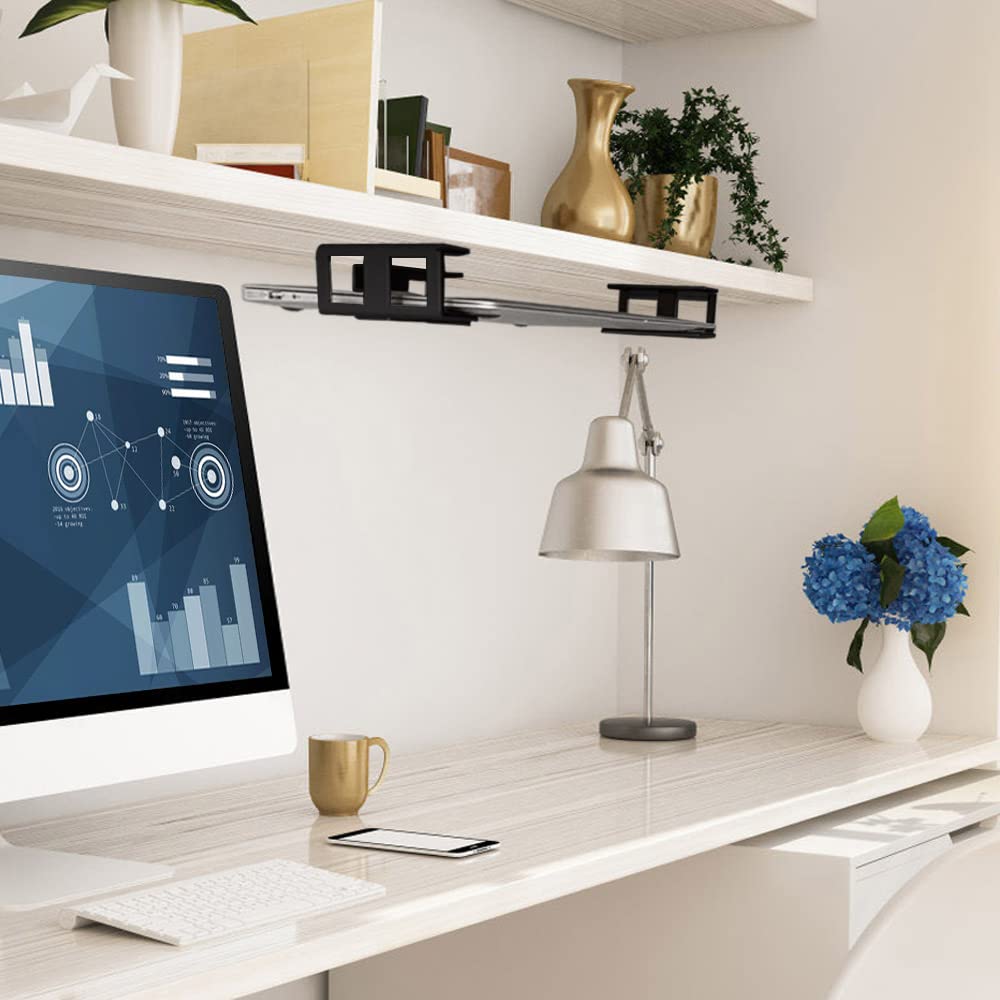 IFCASE under desk laptop mount silicone pads provide scratch protection