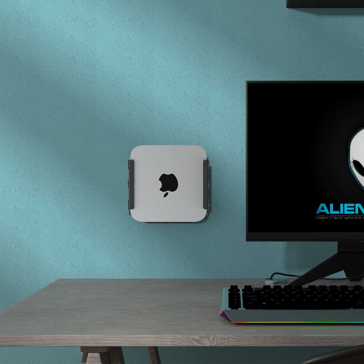 IFCASE versatile mounting options for wall, under-desk, or monitor-back placement