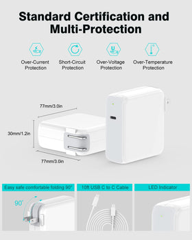 IFEART USB-C cable connector with e-mark chip visible ensuring safe 5A 100W delivery