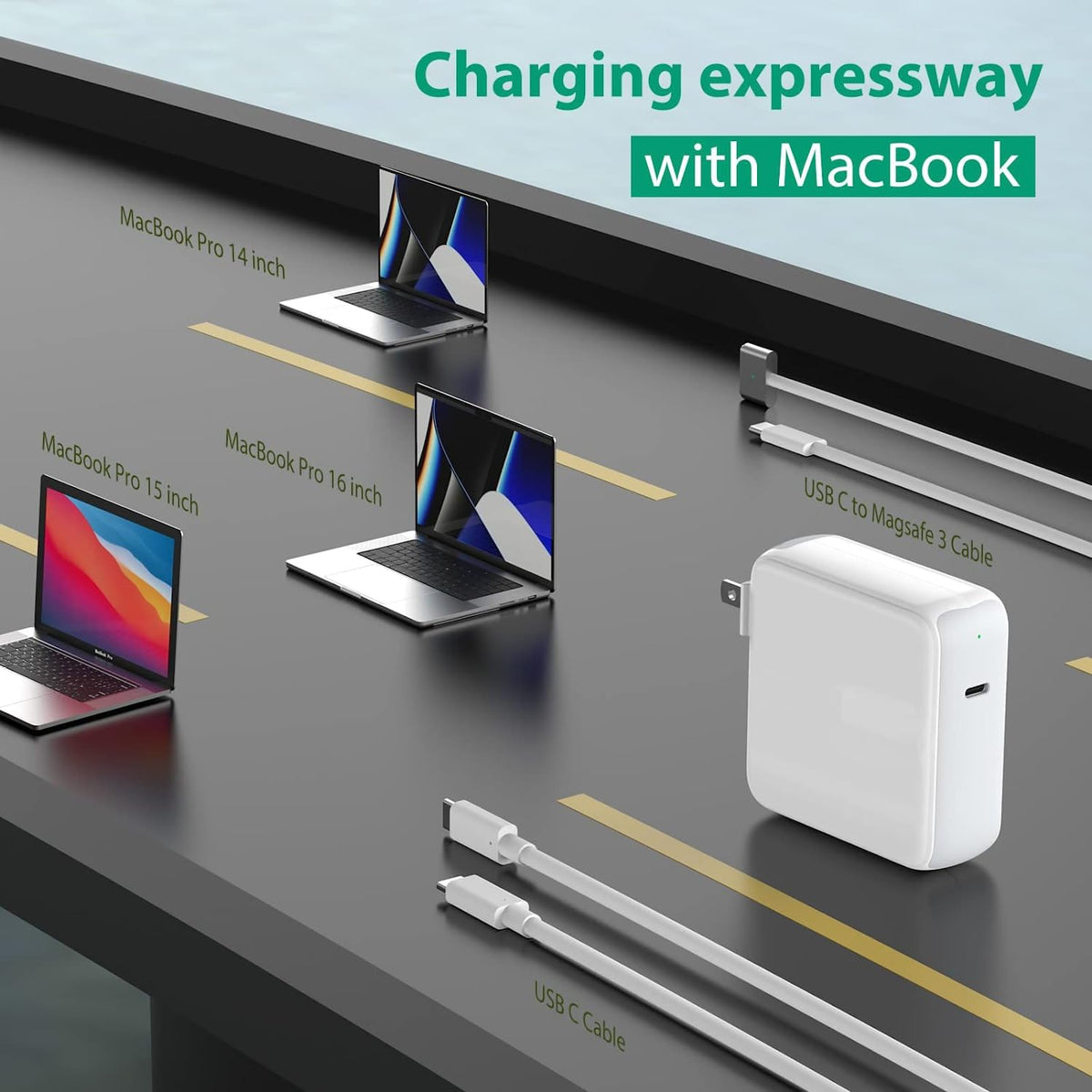 IFEART soft green LED indicator lit in low light for easy charging status