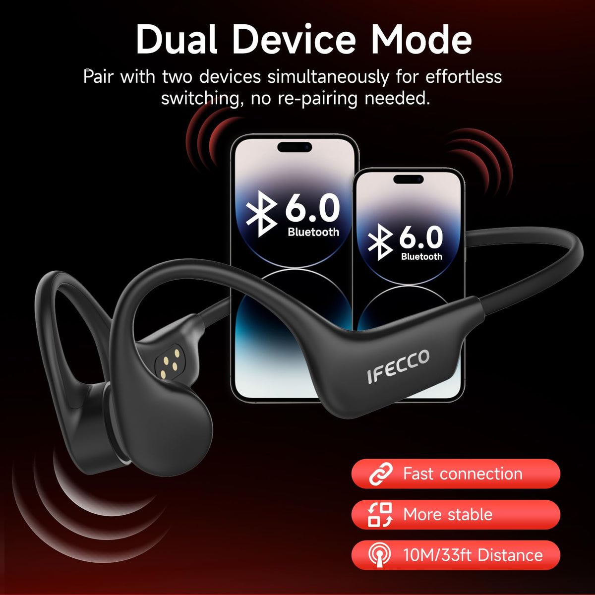 IFECCO 8GB MP3 display with magnetic cable for easy file transfer and charging