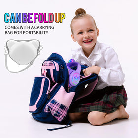 Ifecco child wearing headphones at school desk supporting online lessons