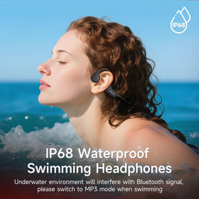 I love e iFecco close-up of bone conduction pad highlighting comfort