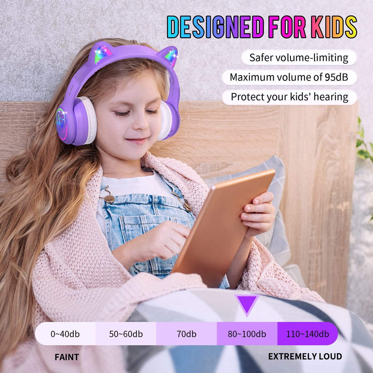 Ifecco close-up memory foam earpad highlighting soft fit and comfort