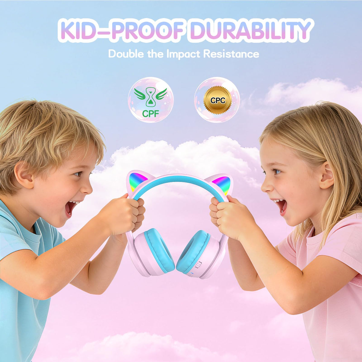 Ifecco child wearing headphones at a desk for online learning comfort