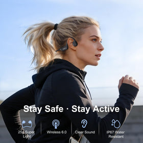 IFECCO side profile on head demonstrating open-ear comfort and situational awareness