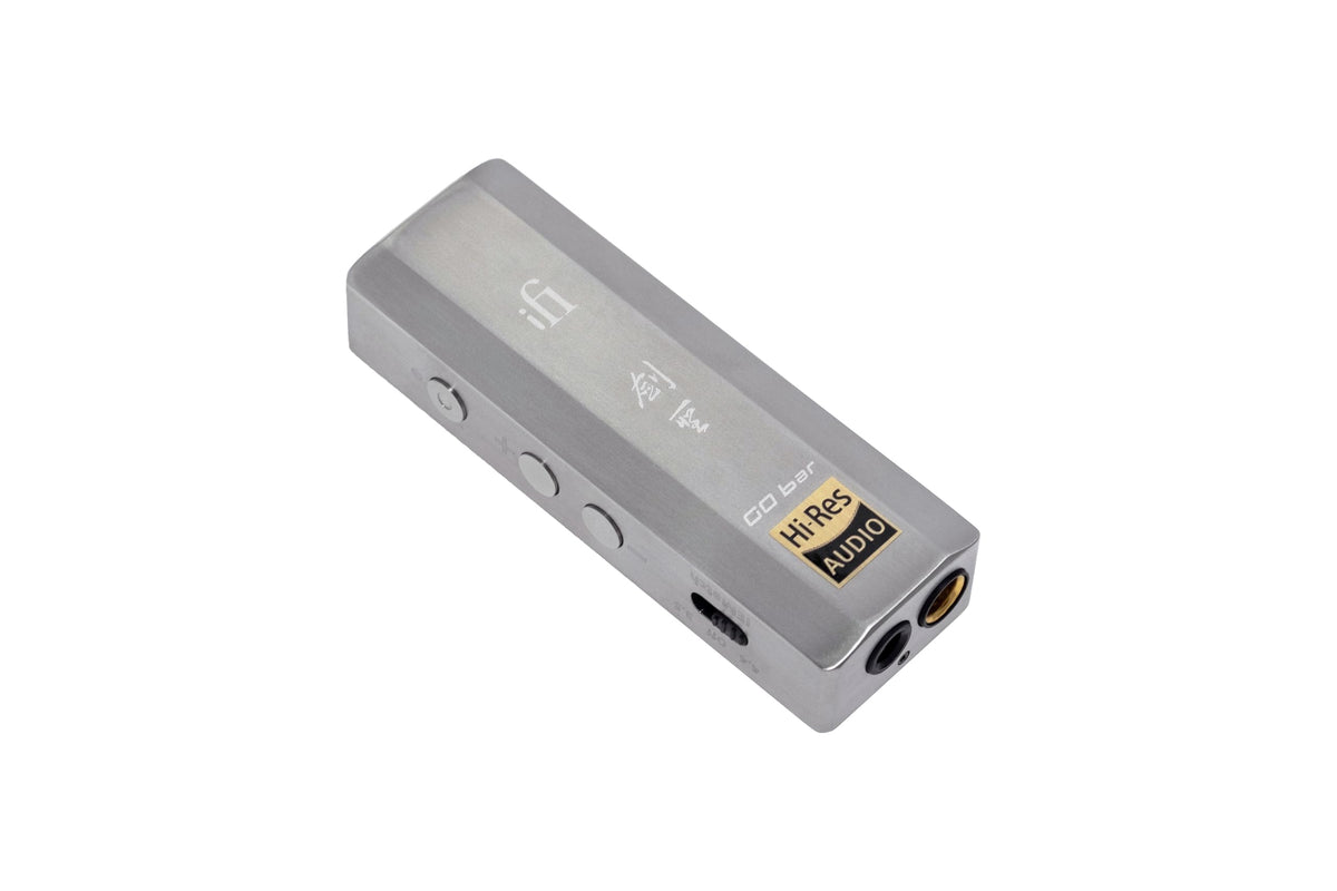 ifi GO bar Kensei side ports enable flexible connections for headphones and DAC use.