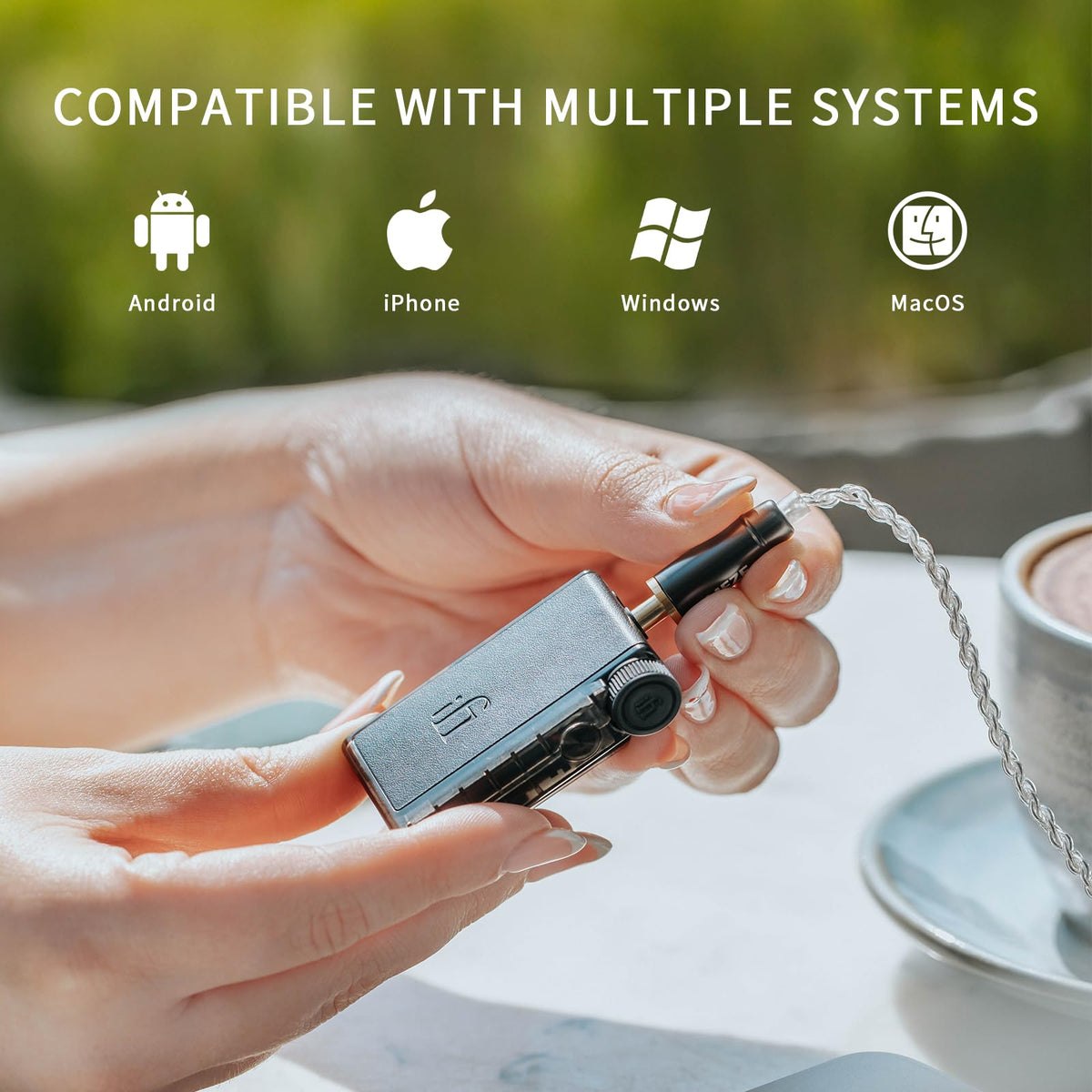 ifi GO blu Air Cirrus Logic MasterHIFI DAC for dynamic sound.