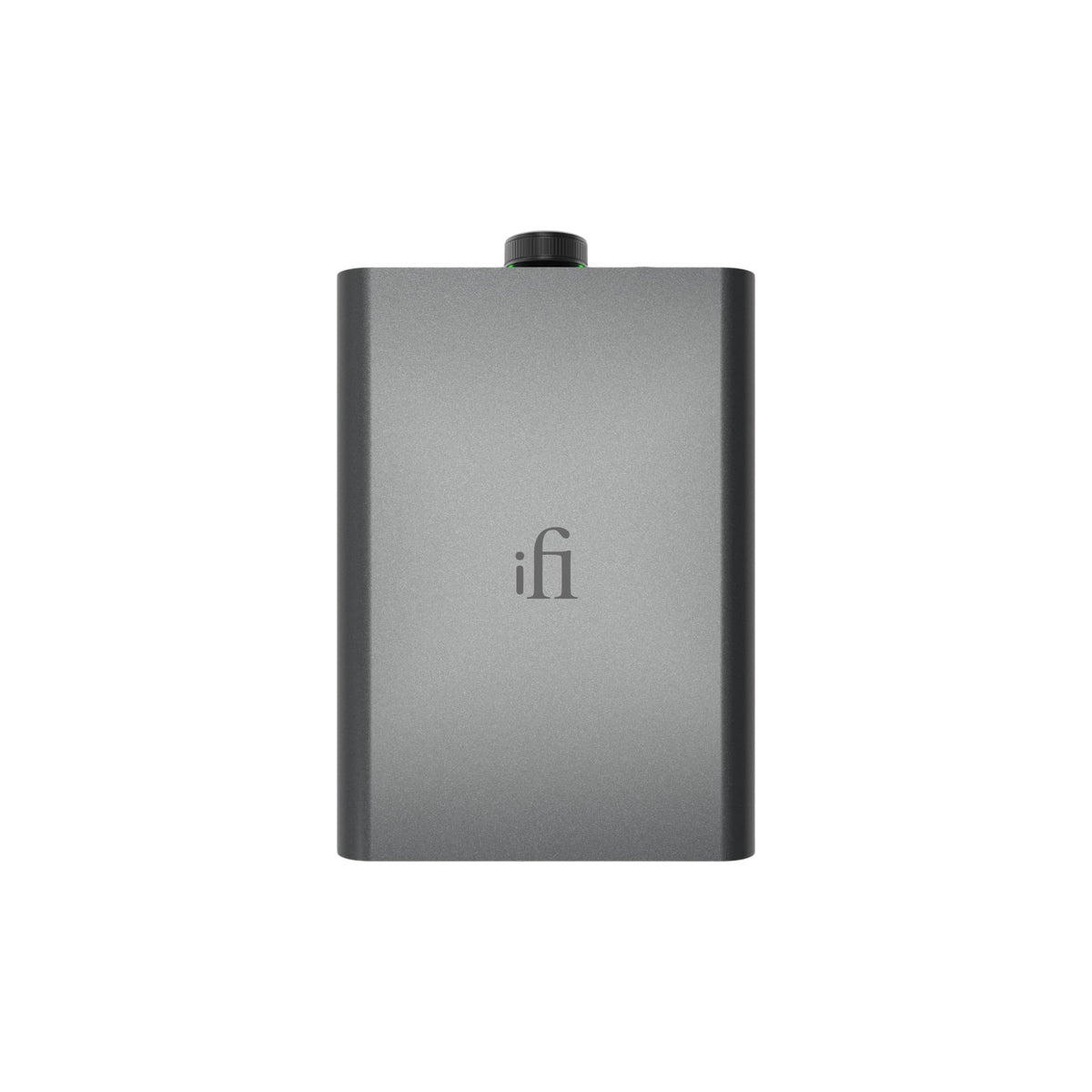 ifi Hip-dac 3 Stealth front shot showcasing compact portable design for high-res listening