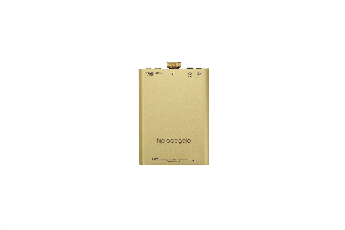 IFI Hip-dac2 Gold Edition back ports highlight flexible USB and headphone connections.