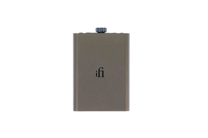ifi hip-dac3 Titanium Shadow front view for high-fidelity portable listening.