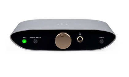 iFi Zen Air DAC front panel showing controls and headphone jack for cleaner sound