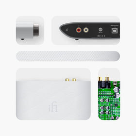 iFi Zen Air DAC beside a smartphone showing compact size and portability
