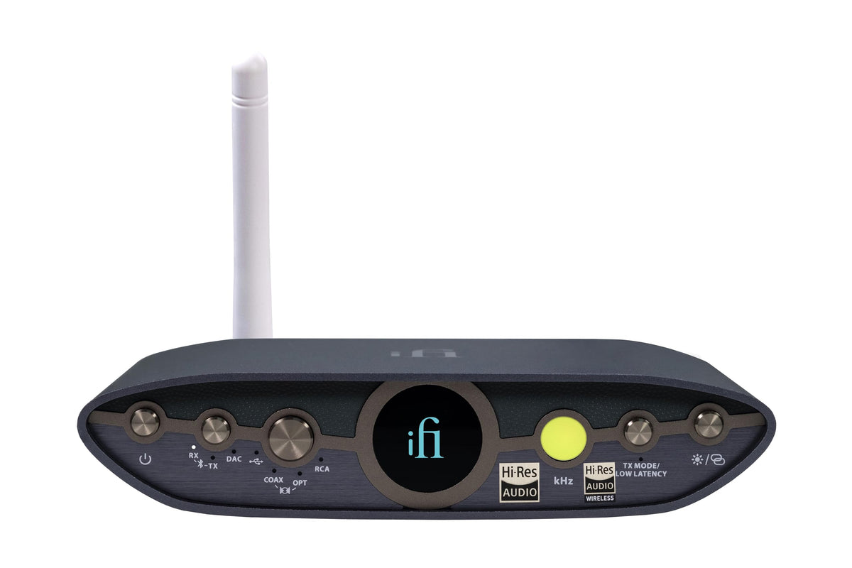 IFI Zen Blue 3 front panel enables quick access and crisp audio controls.