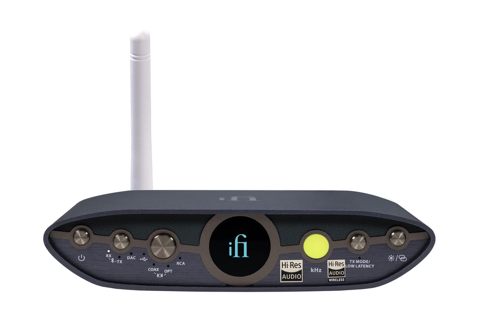IFI Zen Blue 3 front panel enables quick access and crisp audio controls.