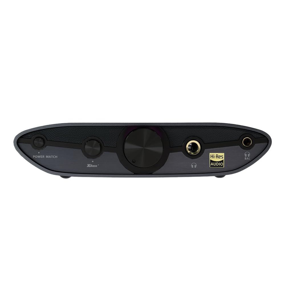 IFI Zen DAC 3 front view reveals matte black chassis for a premium desk setup